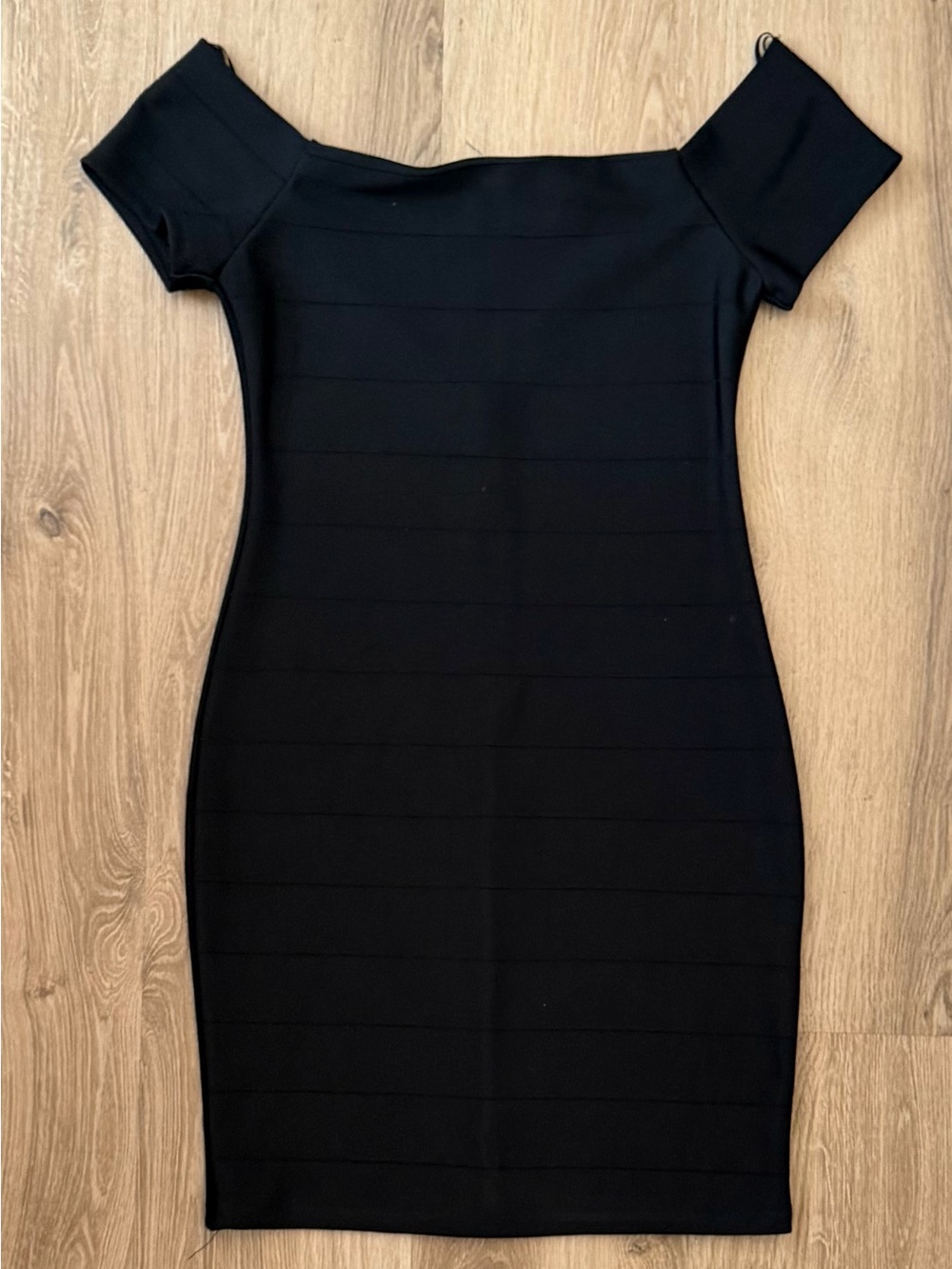Forever 21 Black Off-Shoulder Bandage Dress